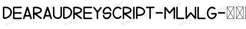 DearAudreyScript-mLWlG字体转换