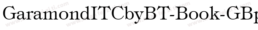 GaramondITCbyBT-Book-GBpc-EUC-H字体转换