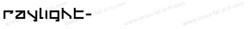 Raylight字体转换