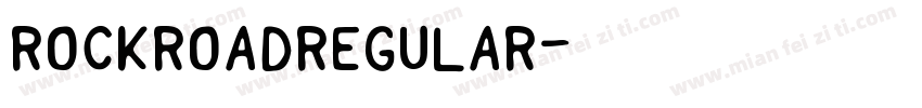 RockRoadRegular字体转换