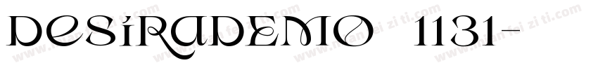 DesiraDEMO奇美1131字体转换