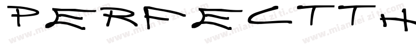 PerfectThoughtsStrai字体转换