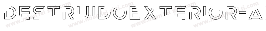 DestruidoExterior-axBmE字体转换
