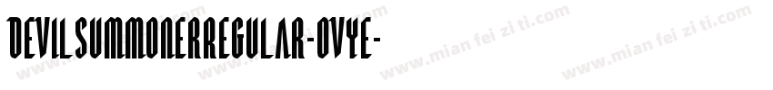 DevilSummonerRegular-Ovye字体转换
