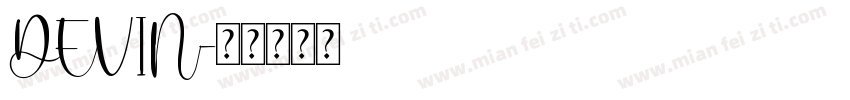 DEVIN字体转换