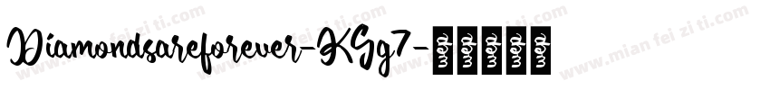 Diamondsareforever-KGg7字体转换