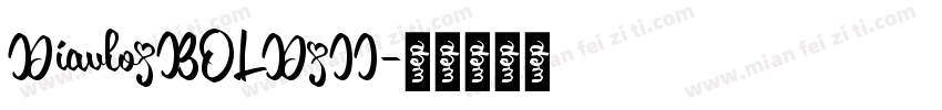 Diavlo_BOLD_II字体转换