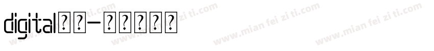 digital字体字体转换
