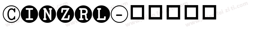 Cinzrl字体转换