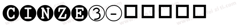 cinze3字体转换