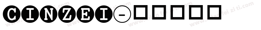 cinzei字体转换