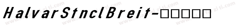 HalvarStnclBreit字体转换