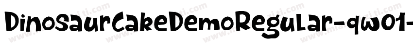 DinosaurCakeDemoRegular-qw01字体转换