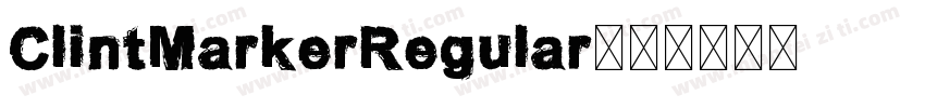 ClintMarkerRegular字体转换