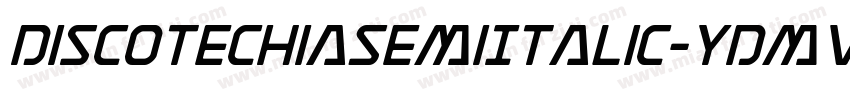 DiscotechiaSemiItalic-YDmv字体转换
