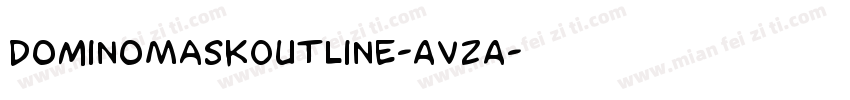DominoMaskOutline-AVzA字体转换