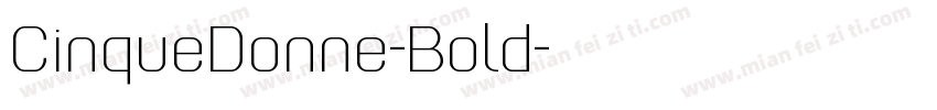 CinqueDonne-Bold字体转换
