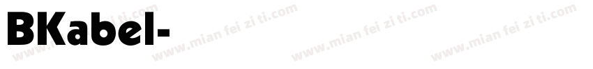 BKabel字体转换