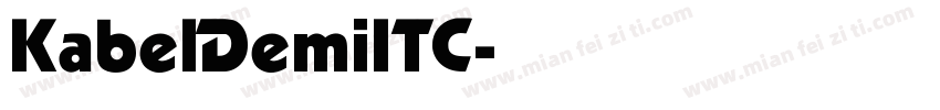 KabelDemiITC字体转换