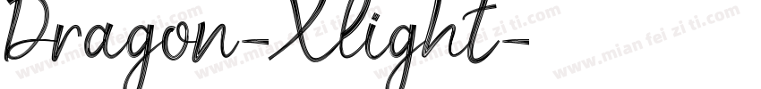 Dragon-Xlight字体转换