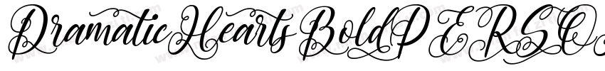 DramaticHeartsBoldPERSONAL字体转换