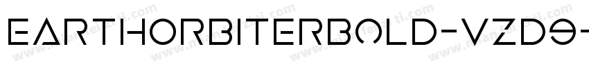 EarthOrbiterBold-vzD9字体转换