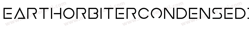 EarthOrbiterCondensedItalic-1WJ0字体转换