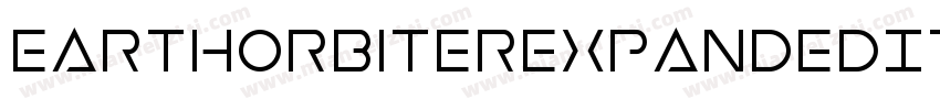 EarthOrbiterExpandedItalic-MPep字体转换