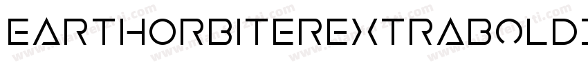 EarthOrbiterExtraBoldItalic-EMdg字体转换