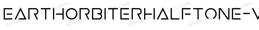 EarthOrbiterHalftone-vzlZ字体转换