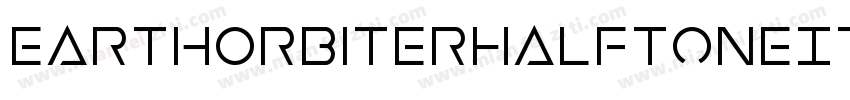 EarthOrbiterHalftoneItalic-wzn2字体转换