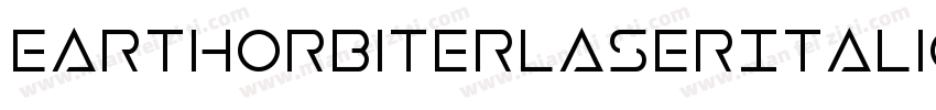 EarthOrbiterLaserItalic-dzml字体转换