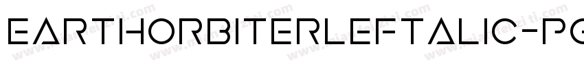 EarthOrbiterLeftalic-PgEP字体转换
