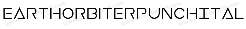 EarthOrbiterPunchItalic-ozaq字体转换