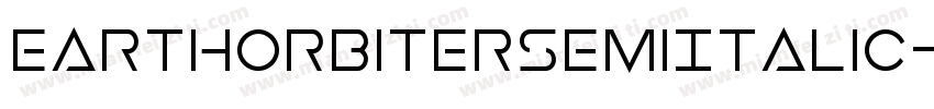 EarthOrbiterSemiItalic-4OzY字体转换