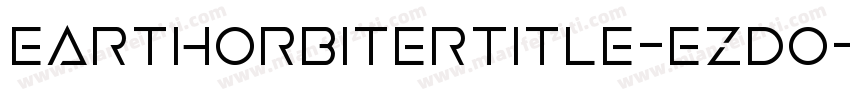 EarthOrbiterTitle-ezdO字体转换