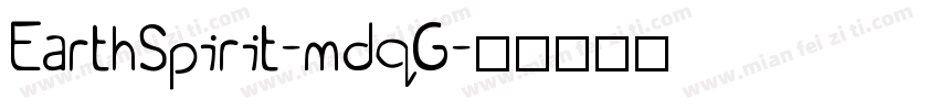 EarthSpirit-mdqG字体转换