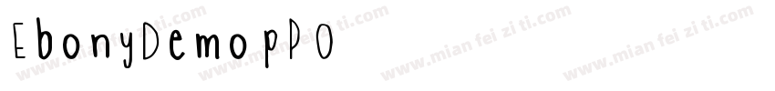 EbonyDemo-pP4O字体转换