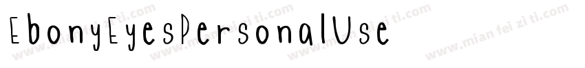 EbonyEyesPersonalUse字体转换