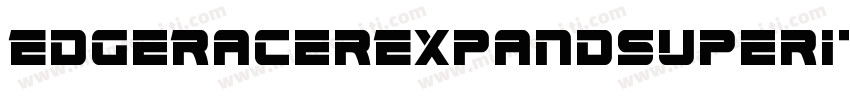 EdgeRacerExpandSuperItal-gV9E字体转换