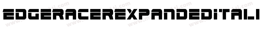 EdgeRacerExpandedItalic-G2pO字体转换
