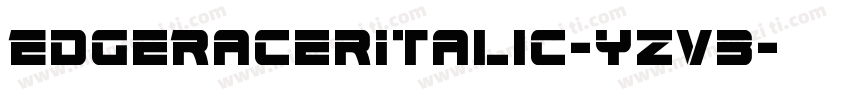 EdgeRacerItalic-yzv3字体转换
