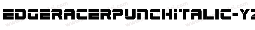 EdgeRacerPunchItalic-YZ6v字体转换