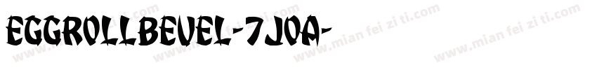 EggRollBevel-7JOA字体转换