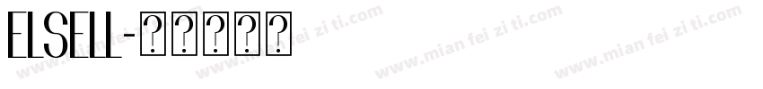 elsell字体转换