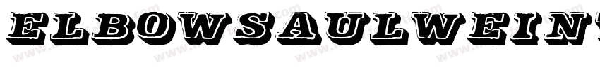 ElbowSaulweintraub-4yeD字体转换
