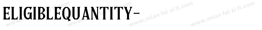 eligibleQuantity字体转换