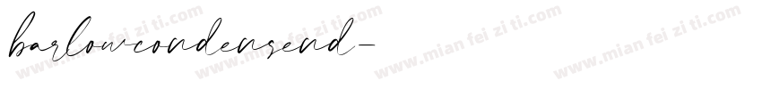 barlowcondensend字体转换