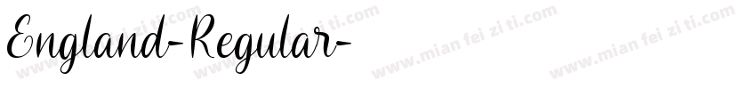England-Regular字体转换