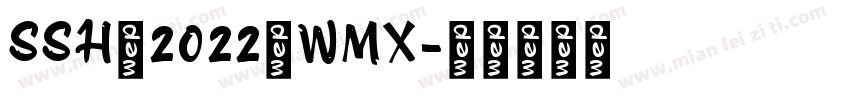 SSH·2022·WMX字体转换